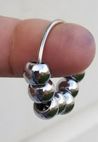Stress relief steel meditation praying 9 beads ring healing sikh hindu muslim M7G