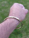 Brass Kara Singh Kaur Bangle Khalsa Punjabi Smooth Flat Sikh Hindu Kada EE11