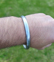 Sikh Sarbloh Kara Smooth Flat Kada Singh Bracelet Kaur Punjabi Khalsa Bangle EE0