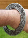 Sarbloh Chakri Kara Vintage Floral Kada Singh Kaur Khalsa Bangle Sikh Bracelet M16