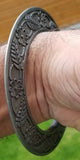 Sarbloh Chakri Kara Vintage Floral Kada Singh Kaur Khalsa Bangle Sikh Bracelet M16