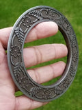 Sarbloh chakri vintage floral style kara  singh kaur khalsa bangle sikh kada m16