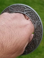 Sarbloh chakri vintage floral style kara  singh kaur khalsa bangle sikh kada m16