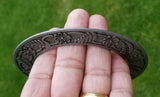 Sarbloh chakri vintage floral style kara  singh kaur khalsa bangle sikh kada m16