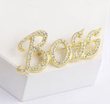 Celebrity Big Boss Brooch Design Vintage Look King Broach Gold Silver Plated Pin