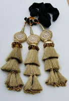 Indian punjabi pranda mehndi jagoo mirror bridal patiala paranda hair braid rrr5
