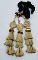 Indian punjabi pranda mehndi jagoo mirror bridal patiala paranda hair braid rrr5