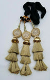 Indian punjabi pranda mehndi jagoo mirror bridal patiala paranda hair braid rrr5