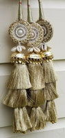 Indian punjabi pranda mehndi jagoo mirror bridal patiala paranda hair braid rrr5