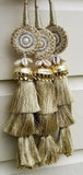 Indian punjabi pranda mehndi jagoo mirror bridal patiala paranda hair braid rrr5
