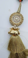 Indian punjabi pranda mehndi jagoo mirror bridal patiala paranda hair braid rrr5