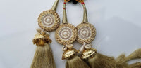 Indian punjabi pranda mehndi jagoo mirror bridal patiala paranda hair braid rrr5