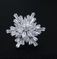 Star broach celebrity designer brooch vintage look gold plated love new pin gg55