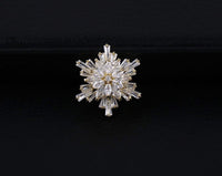 Star broach celebrity designer brooch vintage look gold plated love new pin gg55