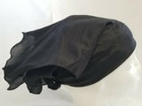 Sikh hindu kaur singh black plain bandana head wrap gear wedding marriage rumal