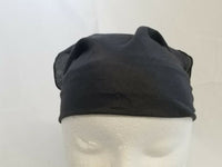 Sikh hindu kaur singh black plain bandana head wrap gear wedding marriage rumal