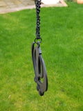 Punjabi Sikh Khanda Black Pendant Large Singh Kaur Car Rear View Mirror Hanger