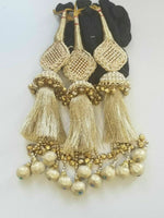 Indian punjabi pranda mehndi jagoo charms bridal patiala paranda hair braid a22