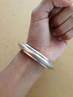 Sikh Kara Stainless Steel Chakri Singh Kaur Collar Kada Punjabi Bangle L16 New