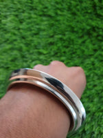 Sikh Kara Stainless Steel Chakri Singh Kaur Collar Kada Punjabi Bangle L16 New