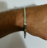 Stunning stainless steel thin 1 edge kara - one edge sikh kada bracelet r6 gift