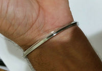 Stunning stainless steel thin 1 edge kara - one edge sikh kada bracelet r6 gift