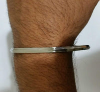 Stunning stainless steel thin 1 edge kara - one edge sikh kada bracelet r6 gift