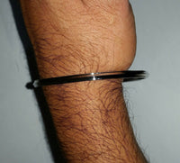 Stunning stainless steel thin 1 edge kara - one edge sikh kada bracelet r6 gift