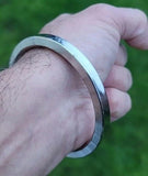 Sikh Kara Stainless Steel Flat Smooth Kada Singh Kaur Punjabi edge Bangle karha EE5