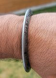 Sant Bhindranwale Kara Gurmukhi Kada Antique Silver Plated Sikh Singh Bangle E9