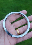 Sikh Kara Stainless Steel Flat Smooth Kada Singh Kaur Punjabi edge Bangle karha EE5