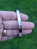 Sikh Kara Stainless Steel Flat Smooth Kada Singh Kaur Punjabi edge Bangle karha EE5