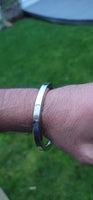 Sikh kara stainless steel singh kaur flat kada punjabi edge bangle ee5 karha