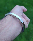 Sikh Kara Stainless Steel Flat Smooth Kada Singh Kaur Punjabi edge Bangle karha EE5