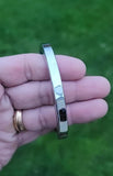 Sikh Kara Stainless Steel Flat Smooth Kada Singh Kaur Punjabi edge Bangle karha EE5