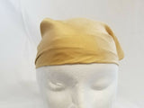 Sikh hindu kaur singh golden plain bandana head wrap gear wedding marriage rumal