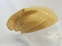 Sikh hindu kaur singh golden plain bandana head wrap gear wedding marriage rumal