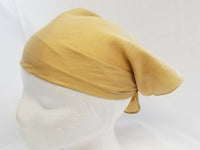 Sikh hindu kaur singh golden plain bandana head wrap gear wedding marriage rumal