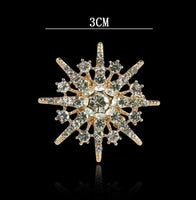 Stunning vintage look gold plated six point star celebrity brooch broach pin e1