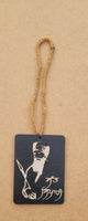 Punjabi sikh kaur wooden sant jarnail singh bhindranwale car rear  mirror hanger