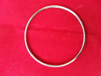 Stunning stainless steel silver tone thin sikh singh kaur khalsa kara bangle m10