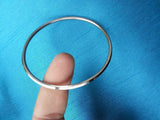 Stainless Steel Thin Sikh Kara Silver Colour Khalsa Bracelet Bangle Singh Kaur m10