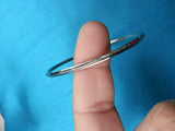 Stainless Steel Thin Sikh Kara Silver Colour Khalsa Bracelet Bangle Singh Kaur m10