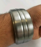 Heavy Wide Steel Sarbloh Pure Iron Steel Sikh Baba Deep Singh Kara Style Kada H2G