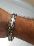 Sikh Kara Taati Vao Na Lagai Gurbani engraved Bangle Stainless Steel Brass Kada K17R Bani Smooth Unisex Singh Kaur design