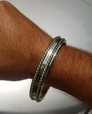 Sikh Kara Taati Vao Na Lagai Gurbani engraved Bangle Stainless Steel Brass Kada K17R Bani Smooth Unisex Singh Kaur design