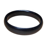 Black Kara Sarbloh Kada Pure Iron Round Smooth Sikh Bangle Singh Kaur Khalsa J17 Unisex Bracelet