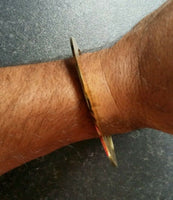 Gold plated laser engraved khandas sikh singh khalsa chakri kada bangle kara da1