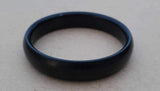 Black Kara Sarbloh Kada Pure Iron Round Smooth Sikh Bangle Singh Kaur Khalsa J17 Unisex Bracelet