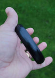 Black Kara Sarbloh Kada Pure Iron Round Smooth Sikh Bangle Singh Kaur Khalsa J17 Unisex Bracelet